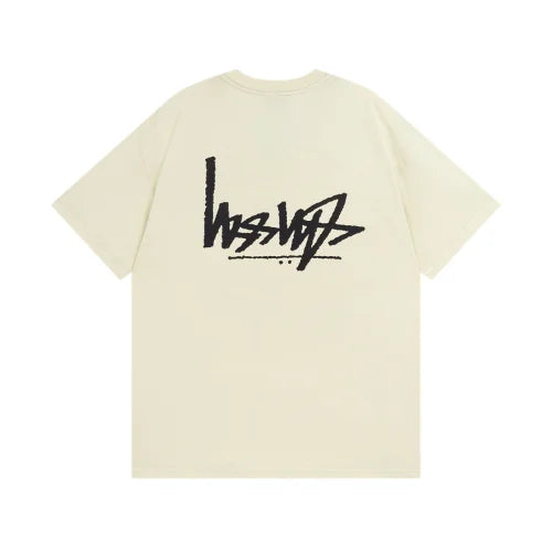 Stussy Flipped T Shirt Cream