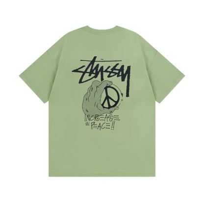 Stussy Green Cotton T Shirt