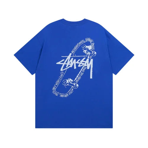Stussy Skate Posse Pigment Dyed T Shirt Purple