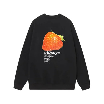 Stussy Strawberry Sweatshirt Black