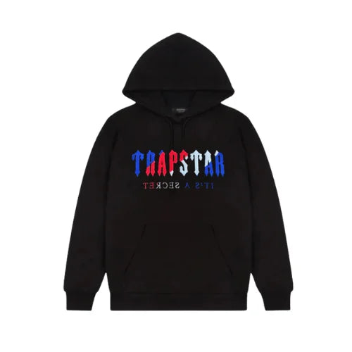 Trapstar Chenille Decoded Hoodie Black Revolution
