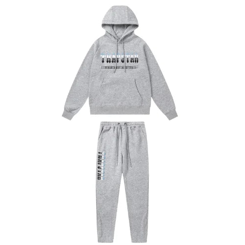 Trapstar Chenille Decoded Tracksuit Grey light Ice Blue