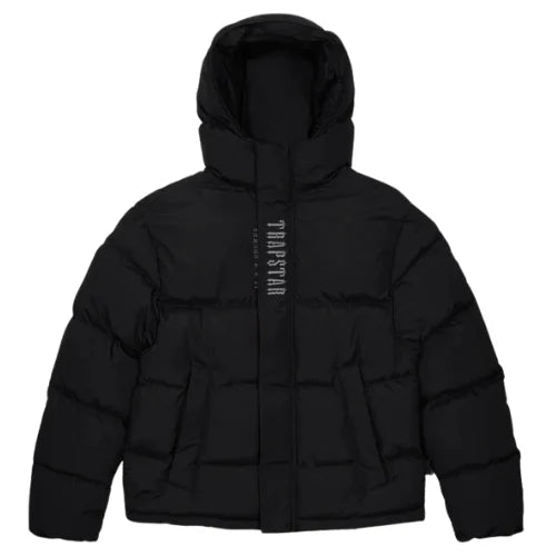 Trapstar Decoded Hooded Puffer 2.0 Jacket Black