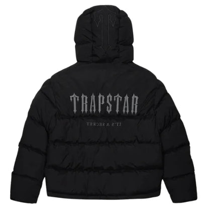 Trapstar Decoded Hooded Puffer 2.0 Jacket Black