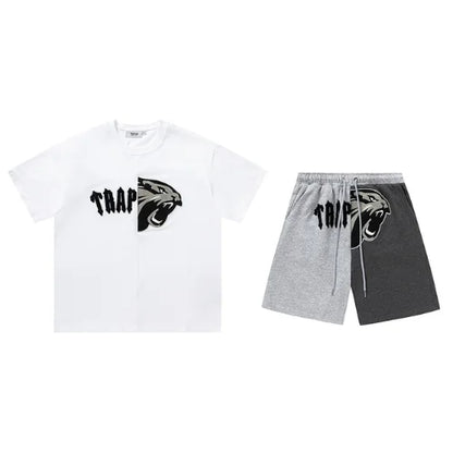 Trapstar Arch Shooters Short Set White Grey