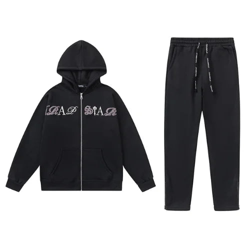 Trapstar Black Zipper Tracksuit