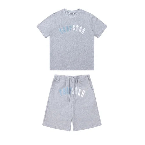 Trapstar Chenille Decoded Short Set Grey