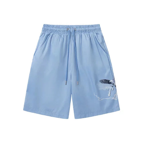 Trapstar Flying Birds Tee Shorts Set Sky Blue