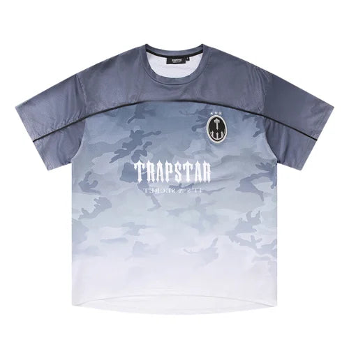 Trapstar Football Jersey T Shirt Black Camo