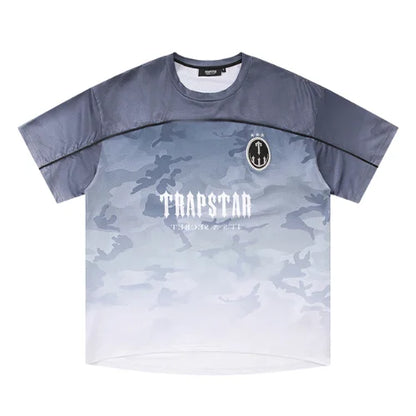 Trapstar Football Jersey T Shirt Black Camo