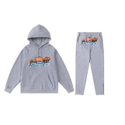 Trapstar Grey Orange Shooters Tracksuit