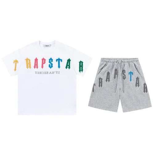 Trapstar Irongate Arch 2.0 Shorts Set White Grey
