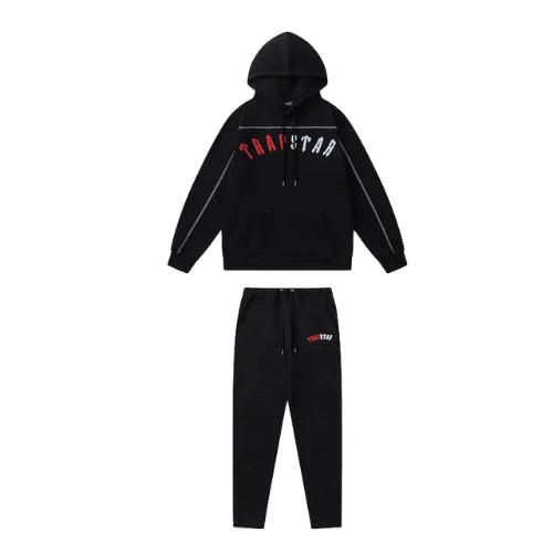 Trapstar Irongate Arch Chenille Tracksuit Black Red