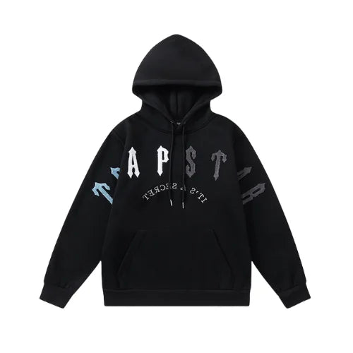 Trapstar Irongate Arch Chenille Hoodie Black