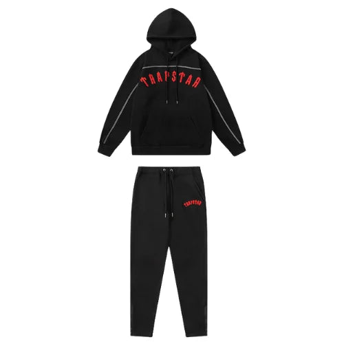 Trapstar Irongate Arch Panel Tracksuit Black Red