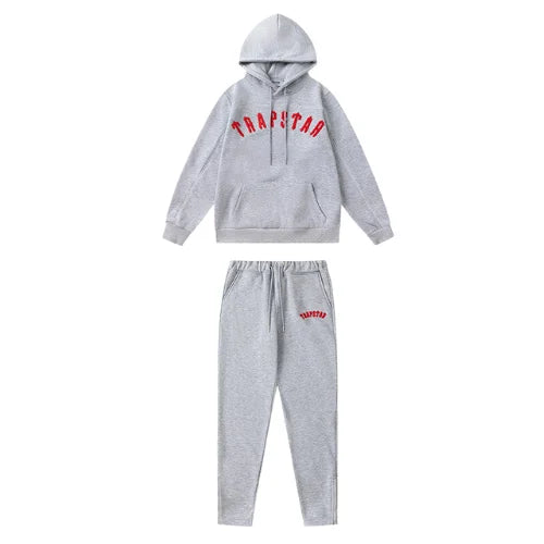 Trapstar Irongate Arch Panel Tracksuit Grey Red