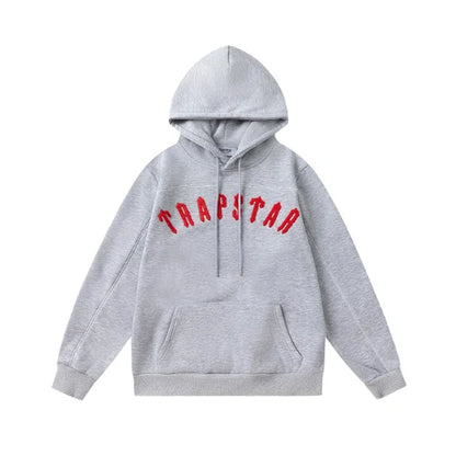 Trapstar Irongate Arch Panel Tracksuit Grey Red