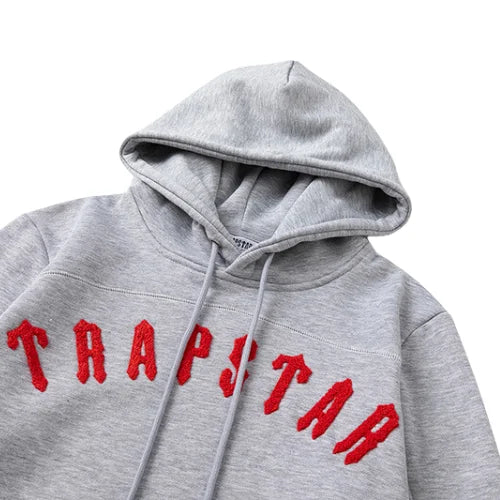 Trapstar Irongate Arch Panel Tracksuit Grey Red