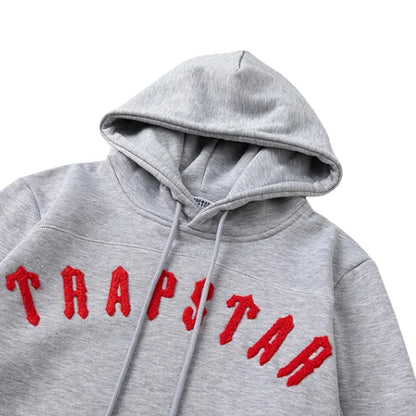 Trapstar Irongate Arch Panel Tracksuit Grey Red