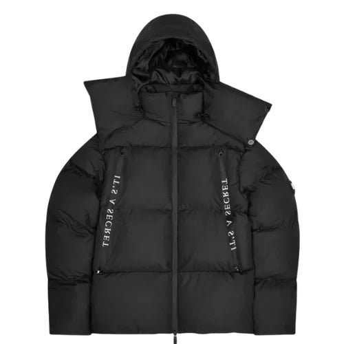 Trapstar Irongate Collar Puffer Jacket Black