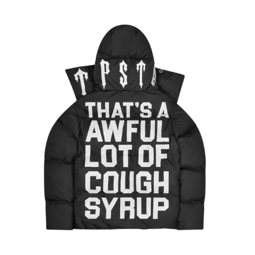 Trapstar Irongate Collar Puffer Jacket Black