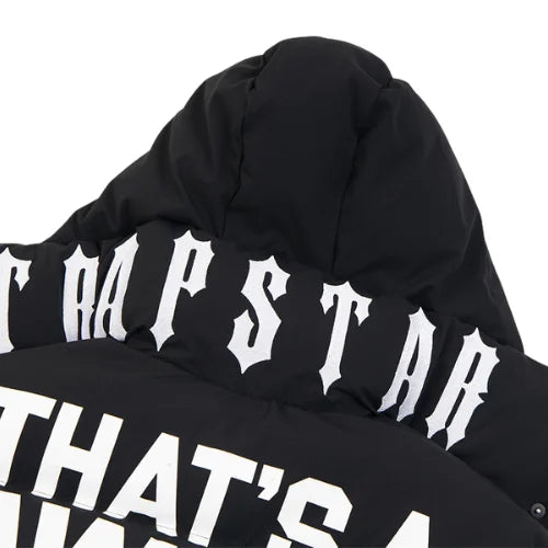 Trapstar Irongate Collar Puffer Jacket Black
