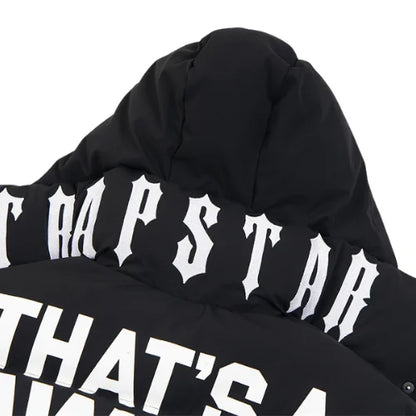Trapstar Irongate Collar Puffer Jacket Black
