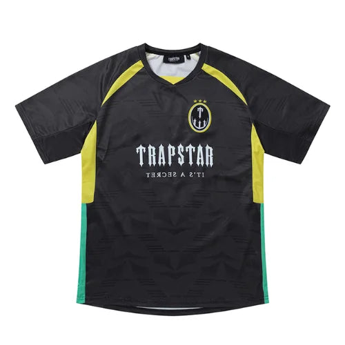 Trapstar Irongate Football Jersey Black Yellow