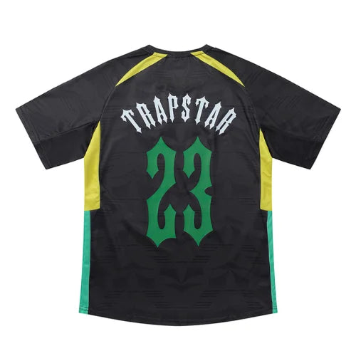 Trapstar Irongate Football Jersey Black Yellow