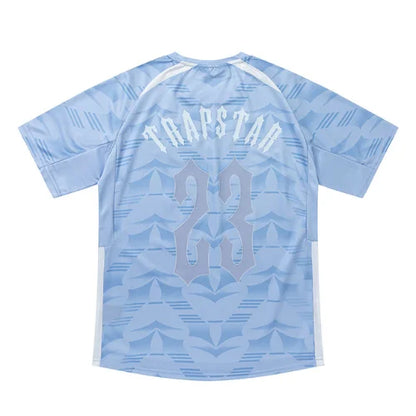 Trapstar Irongate Football Jersey Light Blue