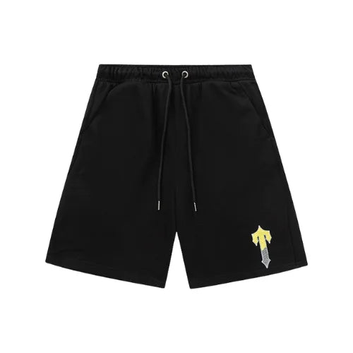 Trapstar Irongate Shorts Black Yellow