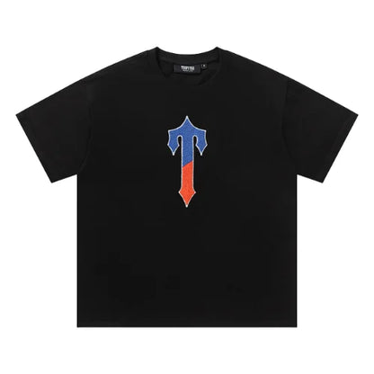 Trapstar Irongate Tee Shorts Set Black Blue