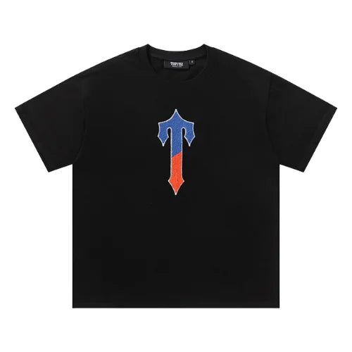 Trapstar Irongate Tee Shorts Set Black Blue