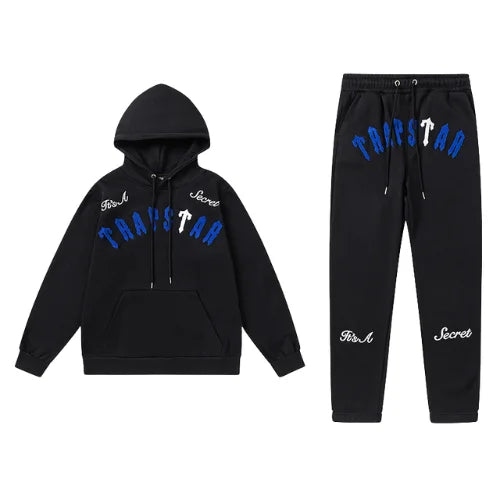 Trapstar Its Secret Tracksuit Black Blue
