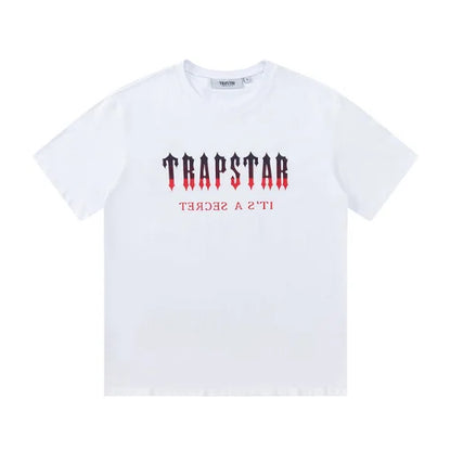 Trapstar Oversized Decoded Shorts Set White Grey
