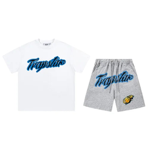 Trapstar Shooters Airbrush Short Set White