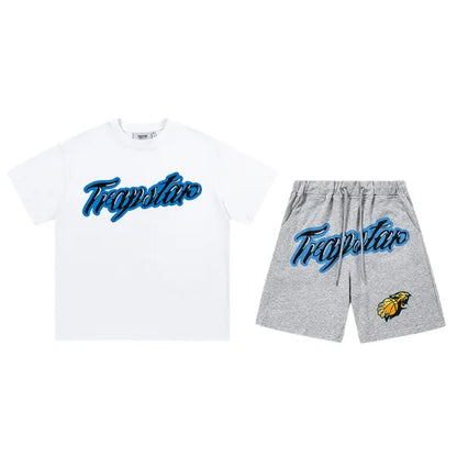 Trapstar Shooters Airbrush Short Set White