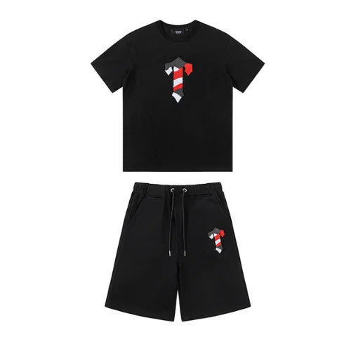 Trapstar T Logo Shorts Set Black