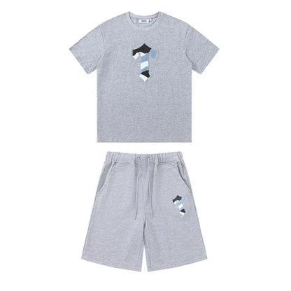Trapstar T Logo Shorts Set Grey