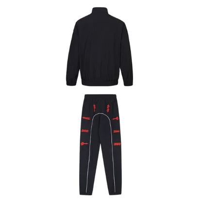 Trapstar Jacket Set Zip-Up Black Red