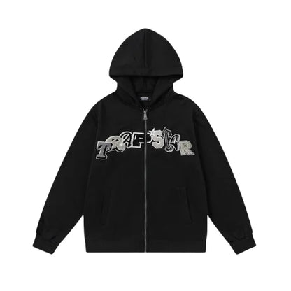 Trapstar Tracksuit Wildcard Chenille Black Grey