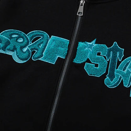 Trapstar Tracksuit Wildcard Chenille Blue Black
