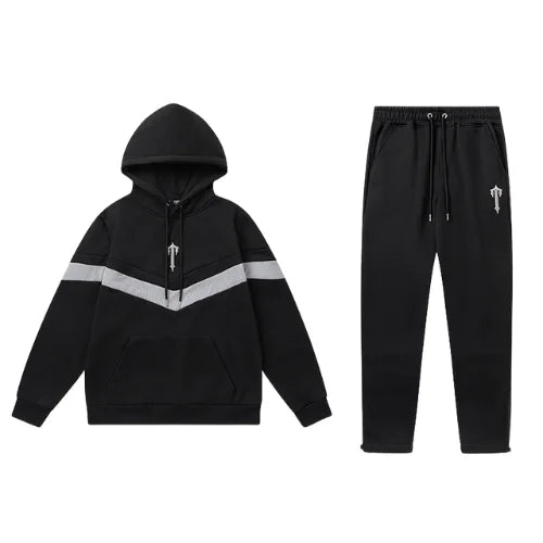 Trapstar V Stripe Tracksuit Black