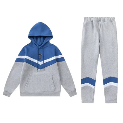 Trapstar V Stripe Tracksuit Blue Grey