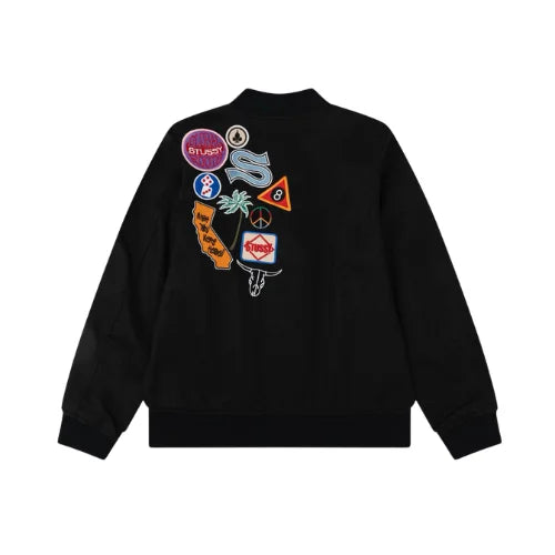 Kurtka Stussy Souvenir Stadium Bomber Black
